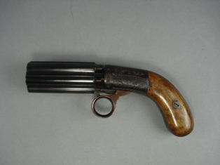  j r cooper patent six shot underlever pepperbox revolver